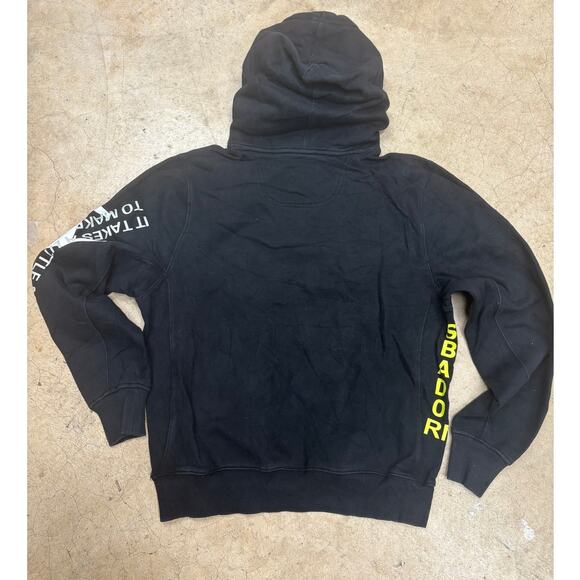 Champion 1919 Rare Men's Hoodie Pullover Thick Graphic Black Size Medium - Picture 9 of 15